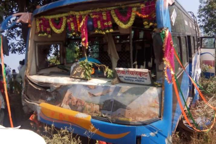 School van accident in Satna Madhya School van accident in Satna Madhya- India TV
