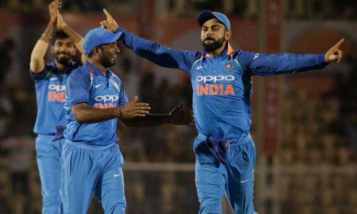 Virat Kohli, Ambati Rayudu and Jasprit Bumrah Virat Kohli, Ambati Rayudu and Jasprit Bumrah- India TV
