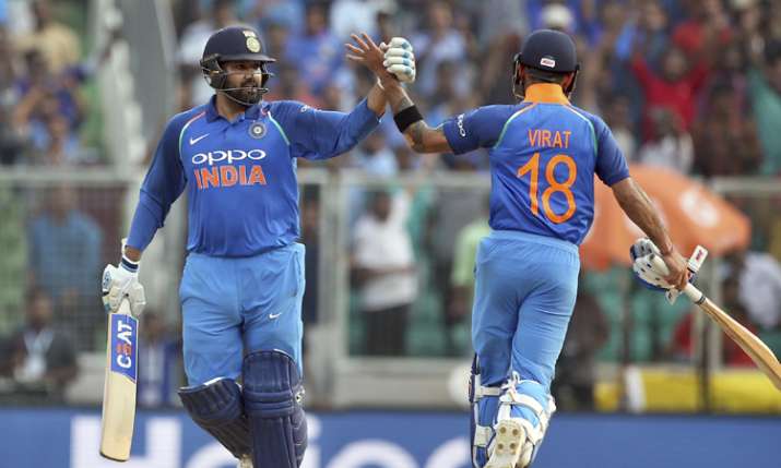 Rohit Sharma and Virat Kohli celebrates Team India's win Rohit Sharma and Virat Kohli celebrates Team India's win- India TV