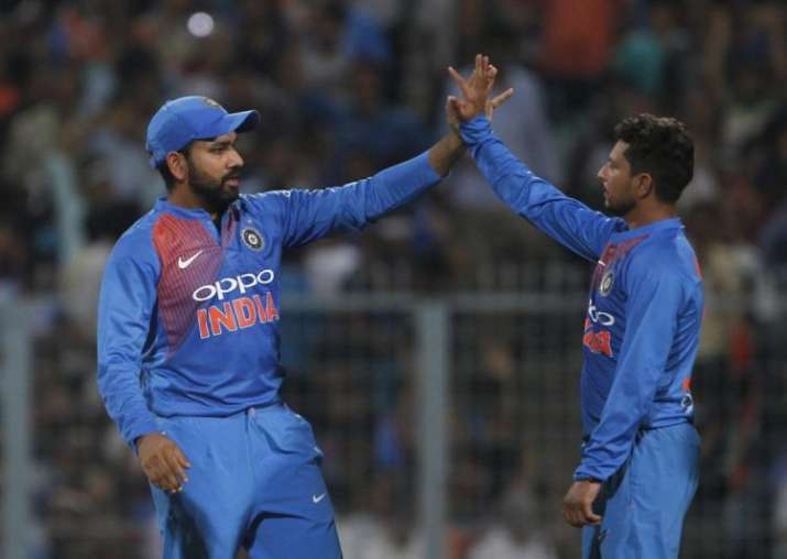 Rohit Sharma and kuldeep yadav Rohit Sharma and kuldeep yadav- India TV