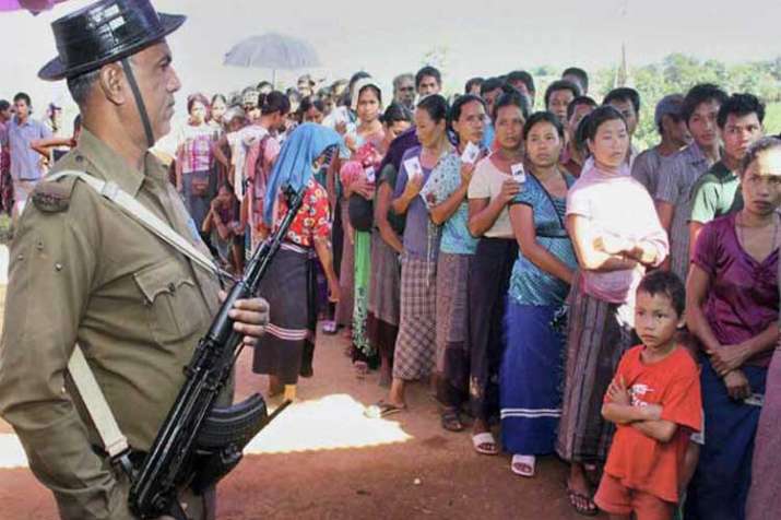 voting on wednesday for mizoram assembly elections voting on wednesday for mizoram assembly elections- India TV
