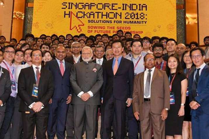 भारत-सिंगापुर हैकाथन से प्रौद्योगिकी, युवा शक्ति को मिलेगा बढ़ावा: पीएम मोदी भारत-सिंगापुर हैकाथन से प्रौद्योगिकी, युवा शक्ति को मिलेगा बढ़ावा: पीएम मोदी- India TV