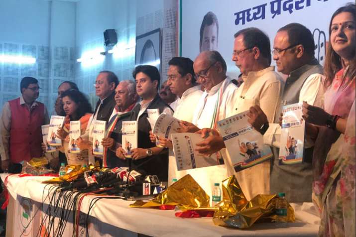 Congress releases manifesto for Madhya Pradesh Elections 2018 | Twitter Photo Congress releases manifesto for Madhya Pradesh Elections 2018 | Twitter Photo- India TV