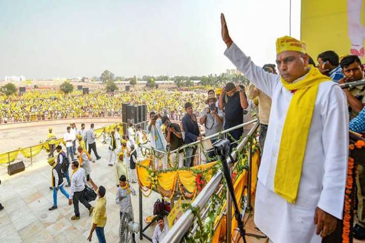 Om Prakash Rajbhar targates BJP for changing names of Cities in Uttar Pradesh Om Prakash Rajbhar targates BJP for changing names of Cities in Uttar Pradesh- India TV
