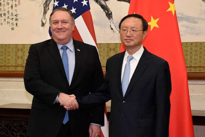 Mike Pompeo and Yang Jiechi | AP Mike Pompeo and Yang Jiechi | AP- India TV