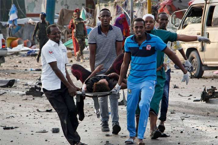 Somalia: At least 20 killed in Mogadishu explosions | AP Somalia: At least 20 killed in Mogadishu explosions | AP- India TV