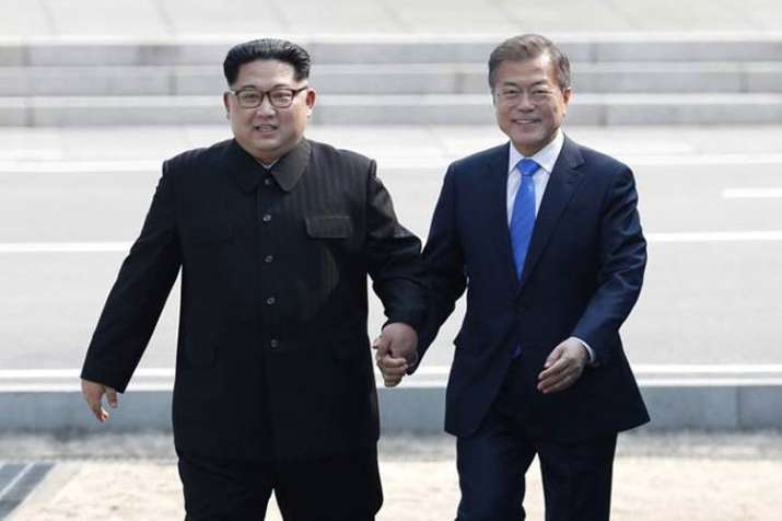 kim jong un and moon jae in kim jong un and moon jae in- India TV
