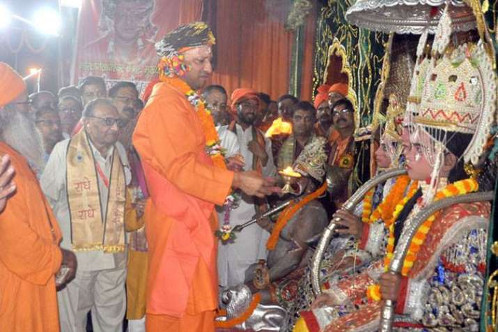 Yogi Adityanath likely to make announcement of Ram statue in Ayodhya this Diwali | Facebook Yogi Adityanath likely to make announcement of Ram statue in Ayodhya this Diwali | Facebook- India TV