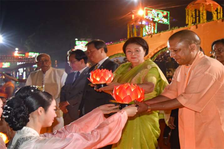 Yodgi Adityanath, Ayodhya Deepotsav Yodgi Adityanath, Ayodhya Deepotsav- India TV