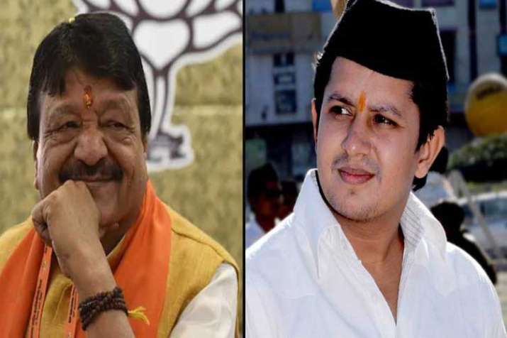 kailash vijayvargiya and akash vijayvargiya kailash vijayvargiya and akash vijayvargiya- India TV