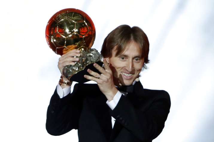 Luka Modric wins Ballon d'Or, ends Messi-Ronaldo's 10-year duopoly Luka Modric wins Ballon d'Or, ends Messi-Ronaldo's 10-year duopoly- India TV