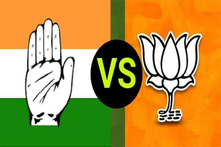 Image result for congress vs bjp