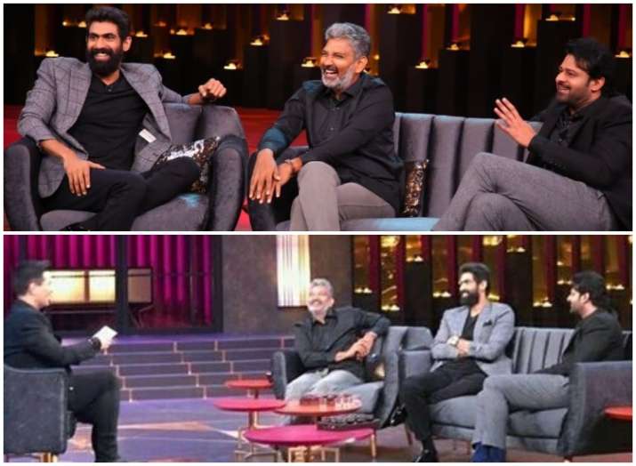 prabhas,rana daggubati and ss rajamouli prabhas,rana daggubati and ss rajamouli- India TV