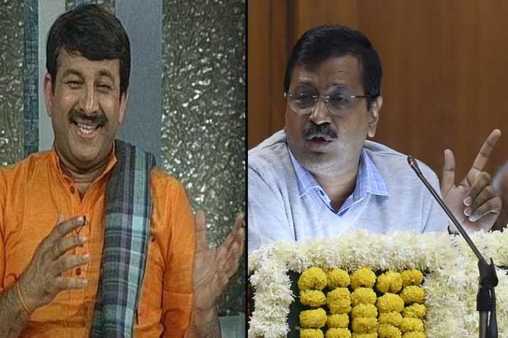 manoj tiwari and arvind kejriwal manoj tiwari and arvind kejriwal- India TV
