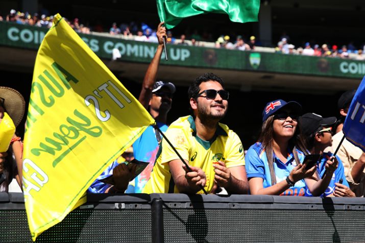 Fans enjoying India vs Australia's match Fans enjoying India vs Australia's match- India TV