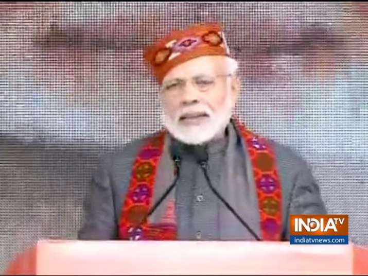 PM Modi in Dharamshala PM Modi in Dharamshala- India TV