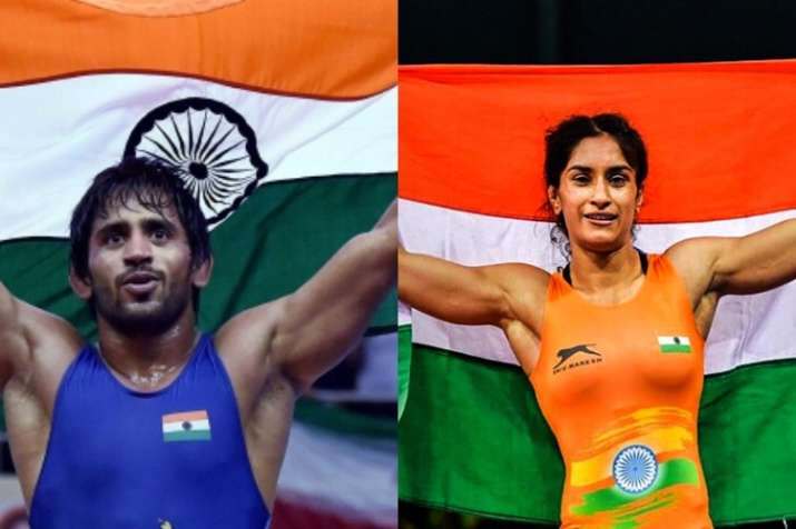 Wrestling Federation nominates Bajrang Punia and Vinesh Phogat for Khel Ratna Wrestling Federation nominates Bajrang Punia and Vinesh Phogat for Khel Ratna- India TV