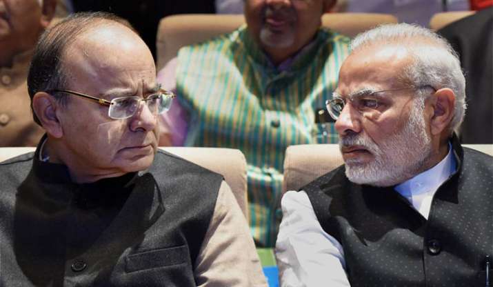 PM Modi with Jaitley PM Modi with Jaitley- India TV Paisa
