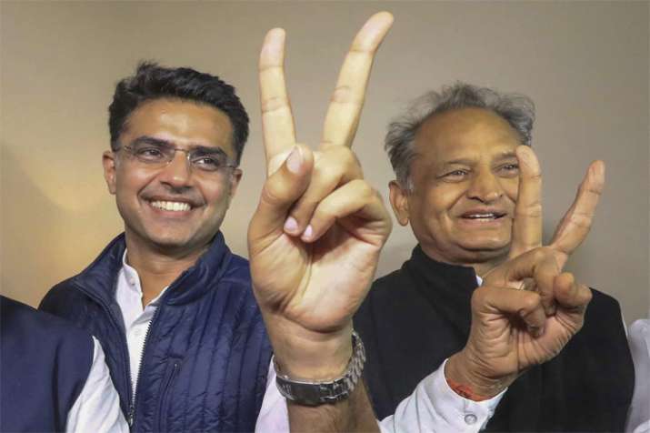 Sachin Pilot and Ashok Gahlot Sachin Pilot and Ashok Gahlot- India TV