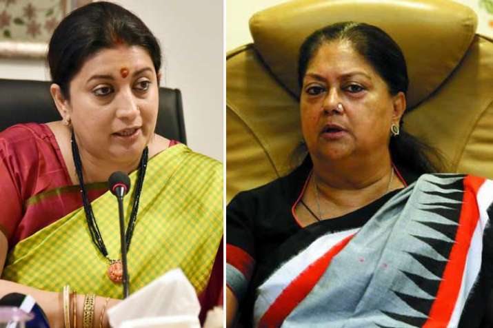 smriti irani and vasundhara raje smriti irani and vasundhara raje- India TV
