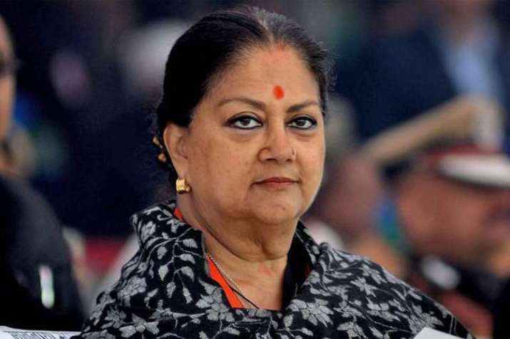 Vasundhara government ousted from Rajasthan by just over 1.7 lakh votes | PTI File Vasundhara government ousted from Rajasthan by just over 1.7 lakh votes | PTI File- India TV