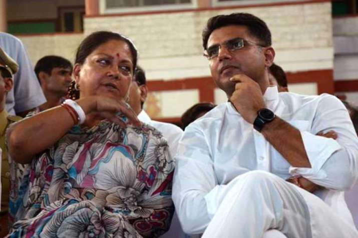 vasundhara raje and sachin pilot vasundhara raje and sachin pilot- India TV