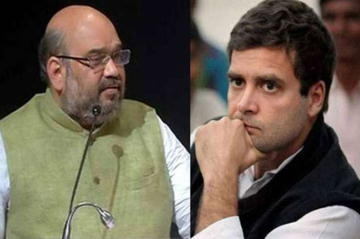 Amit Shah questions Rahul Gandhi on Vande Mataram issue in Madhya Pradesh Amit Shah questions Rahul Gandhi on Vande Mataram issue in Madhya Pradesh- India TV