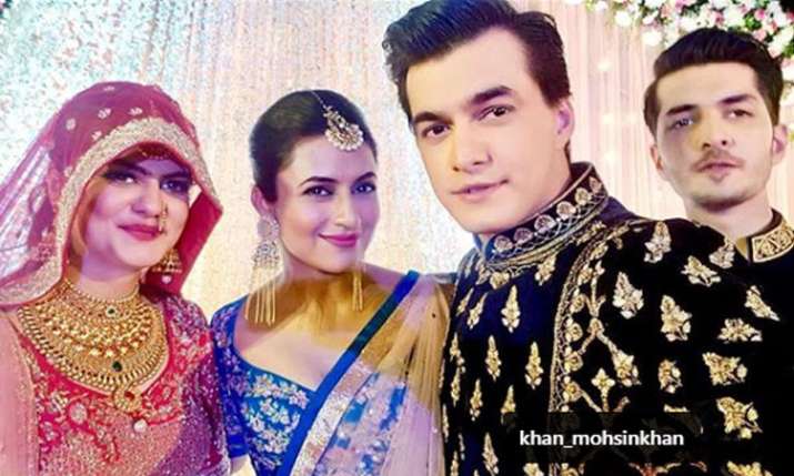 Divyanka and Mohsin khan in Jeba khan wedding Divyanka and Mohsin khan in Jeba khan wedding- India TV