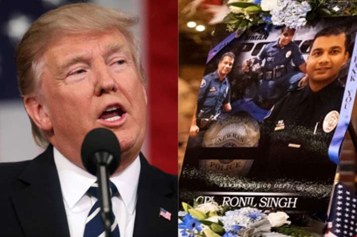 Donald Trump calls Indian-origin police officer Ronil Singh a 'national hero' | AP File Donald Trump calls Indian-origin police officer Ronil Singh a 'national hero' | AP File- India TV
