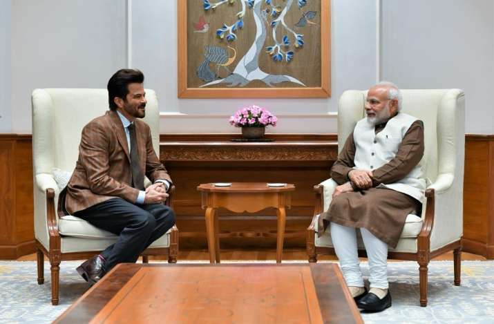 Anil kapoor and pm modi Anil kapoor and pm modi- India TV