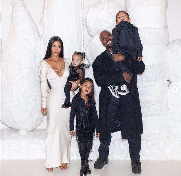 Kim Kardashian, Kanye West with their kids Kim Kardashian, Kanye West with their kids- India TV
