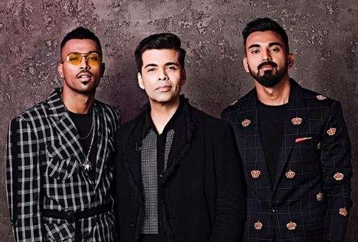 Hardik Pandya, Karan Johar and KL Rahul Hardik Pandya, Karan Johar and KL Rahul- India TV