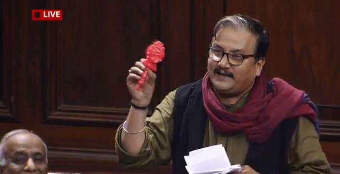 RJD's Manoj Kumar Jha show rattle in Rajya Sabha and opposes Constitution amendment RJD's Manoj Kumar Jha show rattle in Rajya Sabha and opposes Constitution amendment - India TV