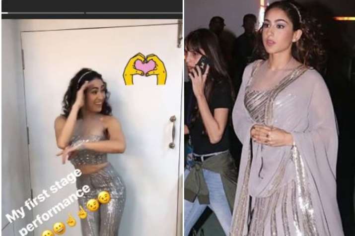 Sara Ali Khan debut stage performance in Umang 2019 Sara Ali Khan debut stage performance in Umang 2019- India TV