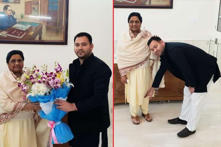 Mayawati Tejaswi Meeting Mayawati Tejaswi Meeting- India TV