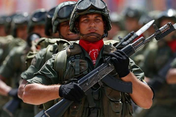 Venezuelan army declares loyalty to Maduro, will defend national sovereignty | AP File Venezuelan army declares loyalty to Maduro, will defend national sovereignty | AP File- India TV