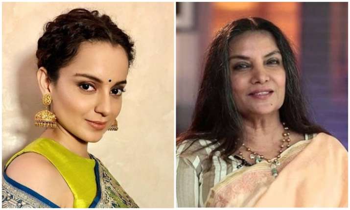 Shabana Azmi and kangana Ranaut Shabana Azmi and kangana Ranaut- India TV