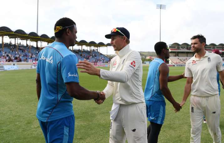 Shannon Gabriel And Joe Root Shannon Gabriel And Joe Root- India TV