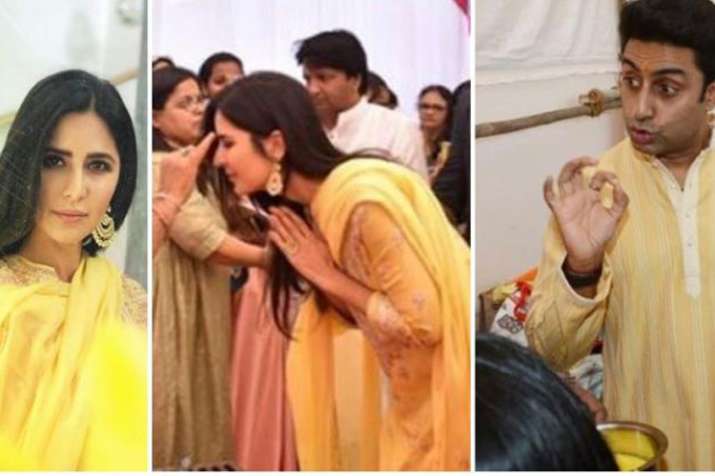 Abhishek Bachchan, Katrina Kaif and other celebs attend Anurag Basu's Saraswati Puja celebration Abhishek Bachchan, Katrina Kaif and other celebs attend Anurag Basu's Saraswati Puja celebration - India TV