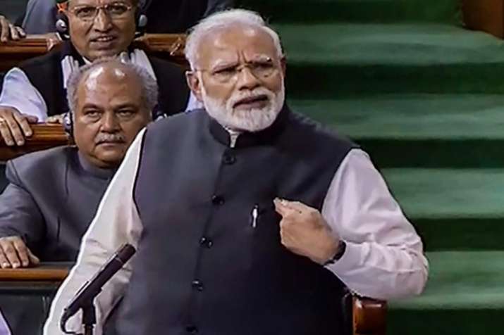 PM Narendra Modi in Loksabha PM Narendra Modi in Loksabha- India TV