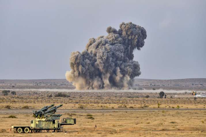Indian Air Force Excercise Vayu Shakti 2019 at Pokhran Range in Rajasthan Indian Air Force Excercise Vayu Shakti 2019 at Pokhran Range in Rajasthan- India TV