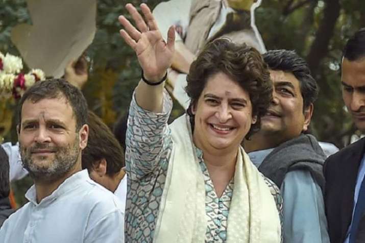 Priyanka Gandhi hold marathon meetings with partymen at UP Congress office | PTI File Priyanka Gandhi hold marathon meetings with partymen at UP Congress office | PTI File- India TV
