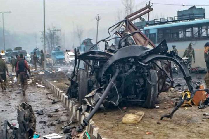 Pulwama terror attack Pulwama terror attack- India TV