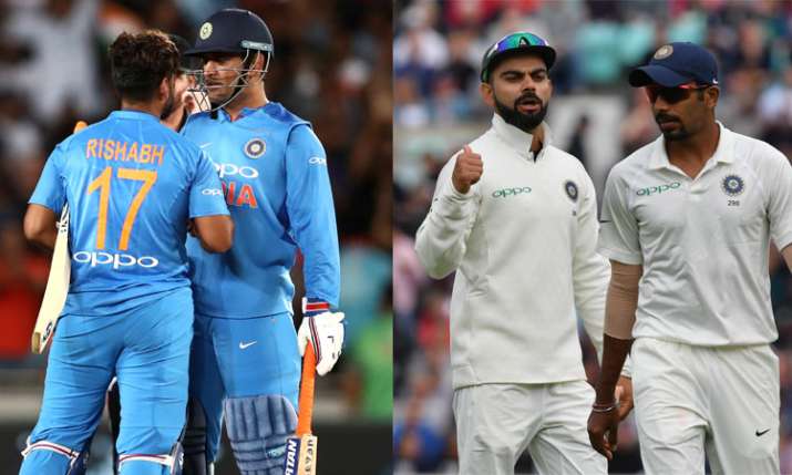 Rishabh pant and MS Dhoni (Left) jasprit bumrah And Virat Kohli (Right) Rishabh pant and MS Dhoni (Left) jasprit bumrah And Virat Kohli (Right)- India TV