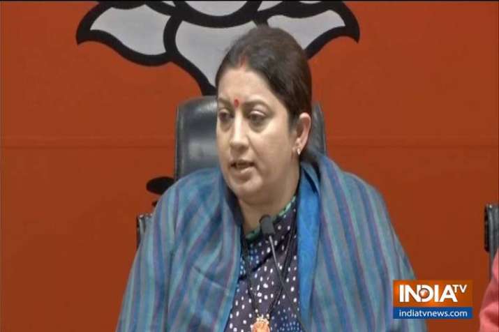 smriti irani on Mamta banerjee smriti irani on Mamta banerjee- India TV