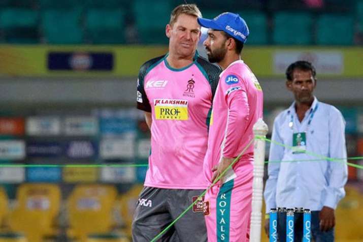 IPL 2019: शेन वॉर्न बने राजस्थान रॉयल्स के ब्रांड दूत, नए रंग की जर्सी में नजर आएगी टीम IPL 2019: शेन वॉर्न बने राजस्थान रॉयल्स के ब्रांड दूत, नए रंग की जर्सी में नजर आएगी टीम- India TV