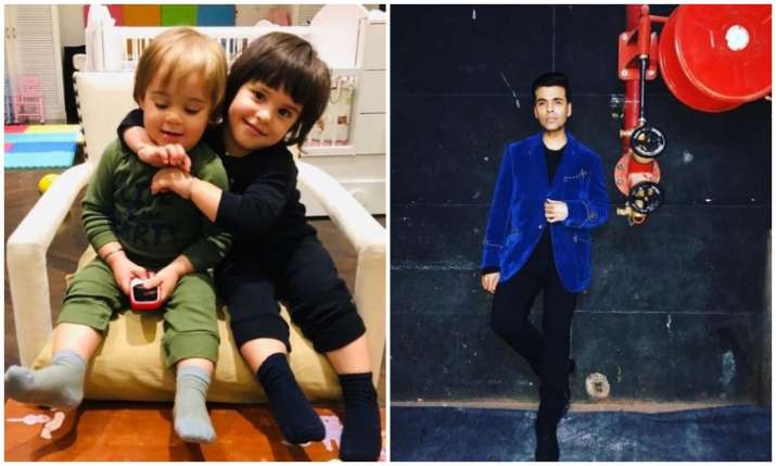 Karan johar and his kids Karan johar and his kids- India TV