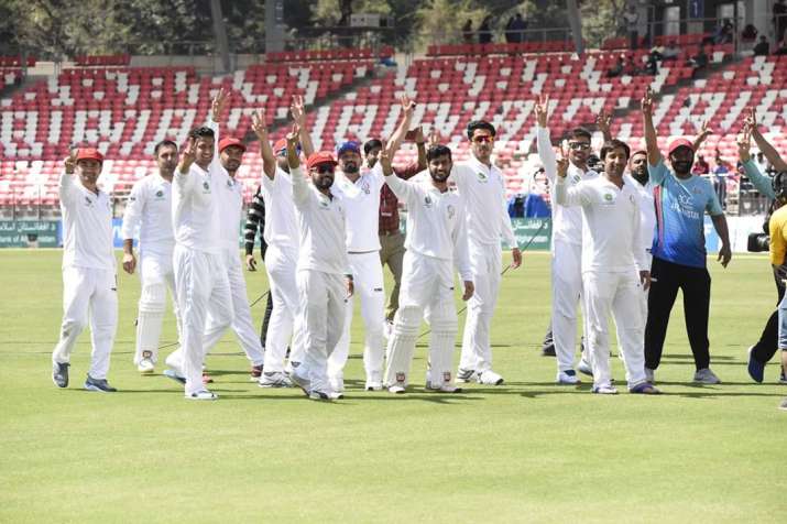 देहरादून टेस्ट: अपने दूसरे ही टेस्ट मैच में अफगानिस्तान ने दर्ज की ऐतिहासिक जीत, हासिल की बड़ी उपलब् देहरादून टेस्ट: अपने दूसरे ही टेस्ट मैच में अफगानिस्तान ने दर्ज की ऐतिहासिक जीत, हासिल की बड़ी उपलब्- India TV