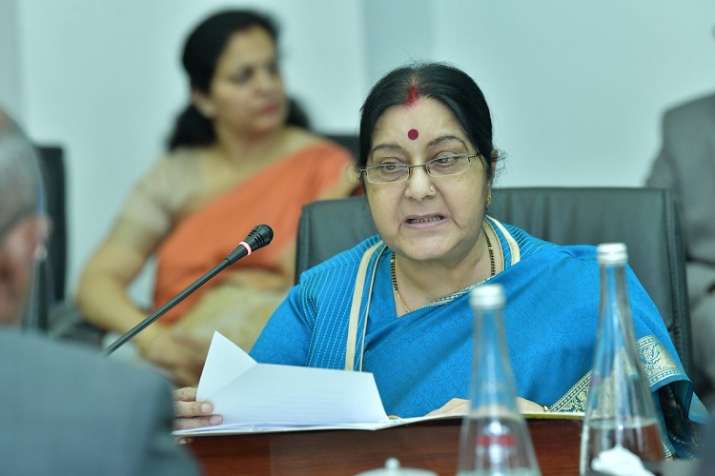 Minister of External Affairs Sushma swaraj Minister of External Affairs Sushma swaraj- India TV