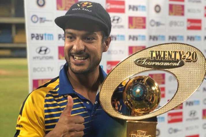Syed Mushtaq Ali T20 Trophy: Mayank Agarwal's pyrotechnics power Karnataka to title win over Maharas Syed Mushtaq Ali T20 Trophy: Mayank Agarwal's pyrotechnics power Karnataka to title win over Maharas- India TV